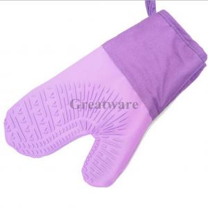 China Heat Resistant Silicone Gloves Cotton Padded Liner supplier