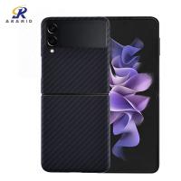 China Bulletproof Aramid Carbon Fiber Cell Phone Covers For Samsung Z Flip 3 on sale