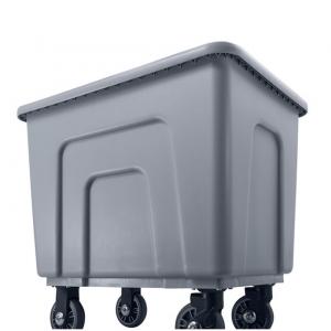 China Commercial Grade Laundry Basket Carts Poly  Washing Basket Trolley supplier
