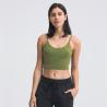 Yoga Fitness Cropped Tank Top Lightweight Compression Running Sports Padded Bra