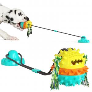 Grind Teeth Dog Bite Training Toys OEM Dog Toy Suction To Floor