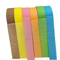 China Rice Paper 2 Inch Narrow Colored Tape Natural Rubber Adhesive Heat Resistant on sale
