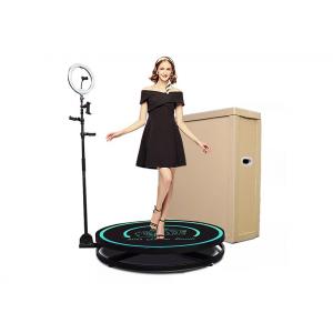 Logo Custom 360 Photo Booth Wireless Selfie Rotating Photo Booth Ring Light 39.3"