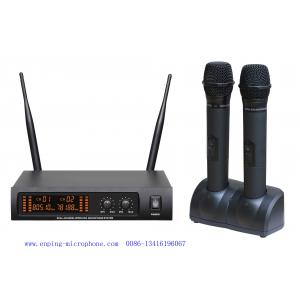 China LS-670S Pro Dual wireless microphone system UHF fixed frequency LCD digital display 2MICS supplier