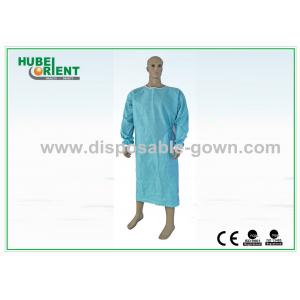 China Standard SMS Disposable Scrub Suits Blue Color 50gsm-70gsm For Hospital Use supplier