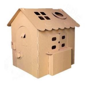 China Children Cardboard Display Box Paper House For Commercial Shopping Mall supplier