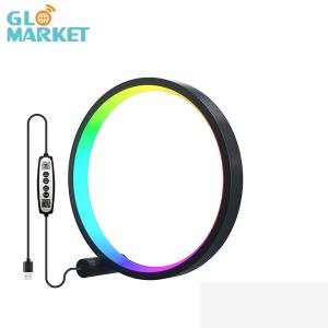 China Modern Smart RGB Ring Desk Lamp 3 Color Temperature Remote / Switch Control supplier