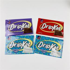 Digital Printed Pillow food Bag Plastic Foil Smell Proof Back Seal Bags Chocolate Bar Wrapper Pouches
