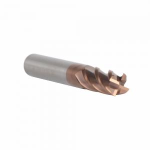 China Tungsten Steel End Mills HRC55 Coated TiAIN 4 Flute Flattened Head CNC Milling Cutters End mills Tools supplier