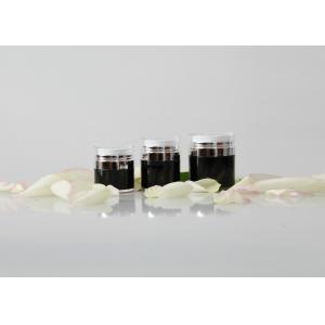 30ml 50ml Men Cosmetic Cream Jars Airless Pump Plastic Round Hot Stamping