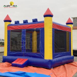 Kids Jumping Inflatable Bouncy Castle Outdoor Blue Castle Bounce House