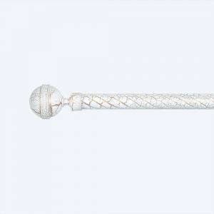 28MM Ball Curtain Rod Finials White Gold Crack Color Curtain Rod Set