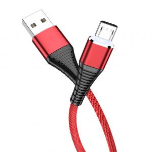 China Nylon Braided Coat USB Charging Data Cable 3Ft 2.4A For Mp3 Mp4 supplier