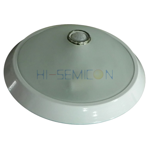 montages de plafonnier du plafonnier du capteur de mouvement LED de 15W 110V nanowatt LED avec le bord argenté