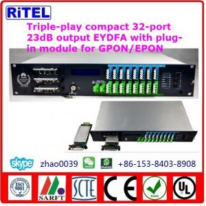 32 ports 20dBm output compact GPON/EPON EYDFA(PON EDFA)-32xx with plug-in module design for HUAWEI