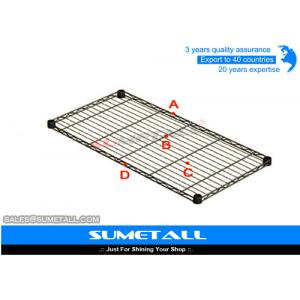 Light Duty Commercial Chrome Wire Shelving / Stainless Steel Wire Rack Customized Size