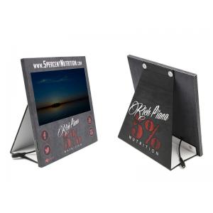 custom design countertop retail display video screen player used in store