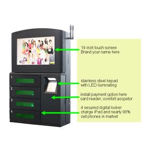 China Airport / Hospital / College Cell Charging Kiosk, Wall Mount Phone Charging Station High Durability for Public supplier