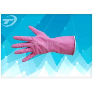 China Piink Household latex Gloves for family use or food industry supplier