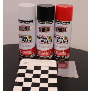 Weather Resistant Fast Dry Acrylic Spray Paint Black For Leather / Plastic