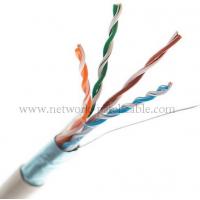 China Lan Cat5e FTP Cat 5e Shielded Cable 24AWG High Speed Round Wire on sale
