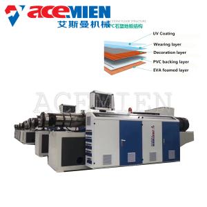 China Máquina plástica da placa da espuma do PVC do revestimento, revestimento do SPC que faz a máquina supplier