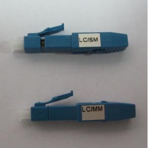 China Blue Fiber Optic Connectors LC/UPC SM , LC Embedded Quick SM Connector supplier