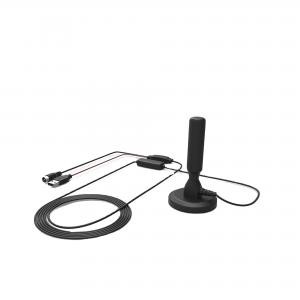 Digital Satellite Color TV Indoor Antenna with RG174 Cable 110mm Height and Materials