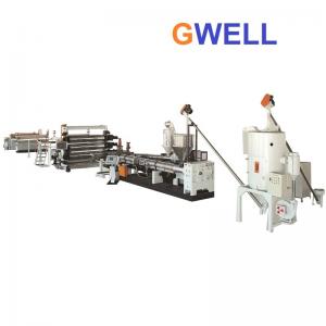 Conical Twin Screw Extrusion Machine PVC Calender Machine Plastic Sheet Extrusion Line