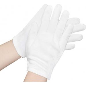 20g Inspection Parade Mens White Cotton Uniform Gloves 21*11cm