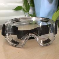 China Transparent Medical Safety Goggles PC Lens Dust Proof Adjustable Valve Design on sale