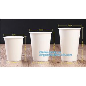 China 8 OZ Disposable Eco Friendly Coffee Paper Cup,Disposable kraft paper cup customizable coffee milk water juice cup PACKAG wholesale