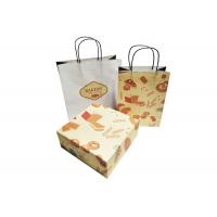 China Food Grade Bakery Snack Cake Packaging white Kraft Bread Paper Bag on sale