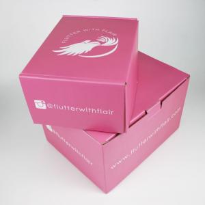 Custom Printing Logo Glossy Pink Black Mailer Box for Toys Packaging