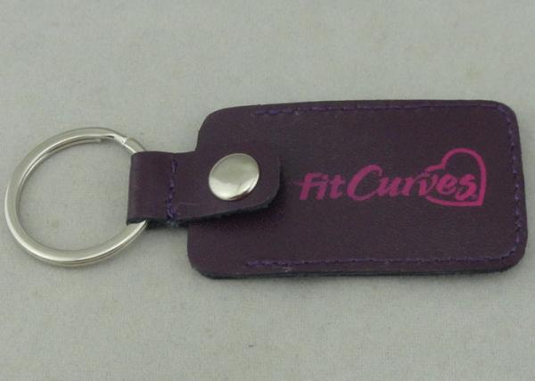 Fit Curves Personalized Leather Key Chains 2.5 mm With Inserted Piece