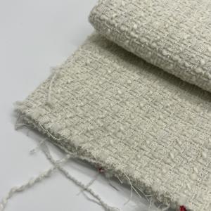 China Medium Weight Wool Tweed Fabric High Durability 90%Polyester 10%Wool 145cm 402gsm S08-052 supplier