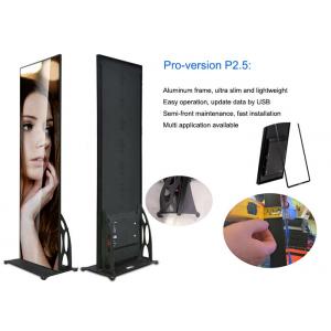 P2.5mm Indoor LED Poster Mobile Advertising Displays 2880-3840Hz High Refresh