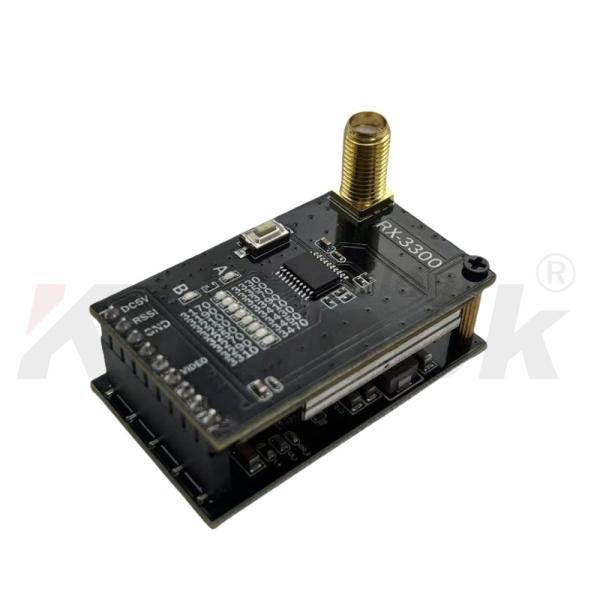 Receptor de video para dron 3.3G 16CH, transmisión estable, monitoreo de vuelo profesional