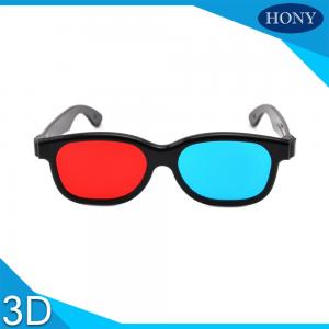 China Plastic red and blue 3D glasses for movie and magazine supplier