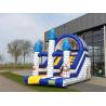 Small Single Lane Commercial Inflatable Slide With Castle Theme For Amusement