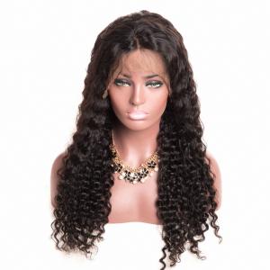 China Lace Front Wig Deep Wave Lace Frontal Wig Brazilian Remy Human Hair Wig supplier