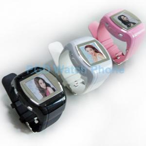 Montre de téléphone portable d'écran tactile de MP3 et de MP4 Bluetooth GSM, téléphone de montre-bracelet de Bluetooth