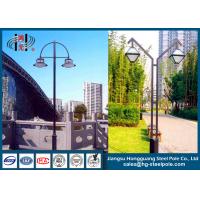 China Double Arms LED Steel Tubular Outdoor Street Lamp Post for Street Decorative Lighting on sale