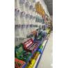 5 Tier Metal Display Rack Gondola Shelving Display Rack With Hooks For Grocery Store