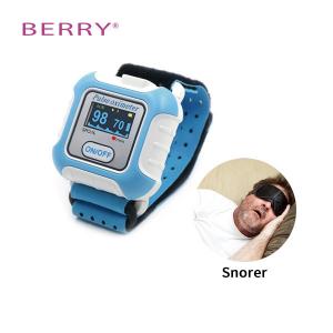 Stand Alone Sleep Oxygen Monitor Wrist Pulse Oximeter 48 Hours Built In Memory