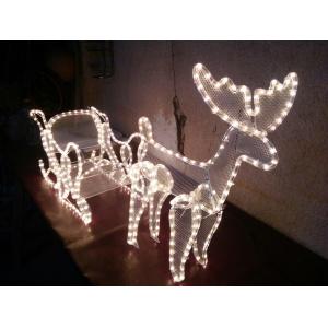 China outdoor lighted christmas reindeer supplier