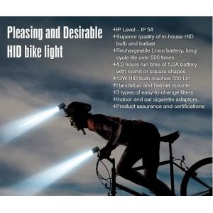 China 550Lm Newest Super Quality Weatherproof Japan PSE Rechargeable Bike HID Driving Lights supplier