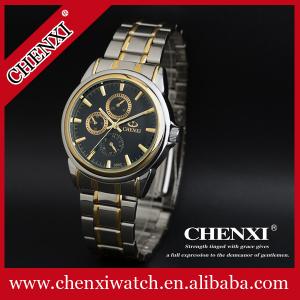 L005C6 Rose Gold Big Dial Wristwatch Watch Box Hand Pointer Stainless Steel Quartz Watches