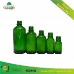 Seris of Emerald Green essential oil bottle