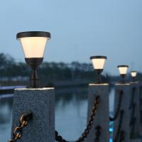 China Energy Saving IP65 Solar Post Lights With Mono Solar Panel Aluminum Column Lamp on sale